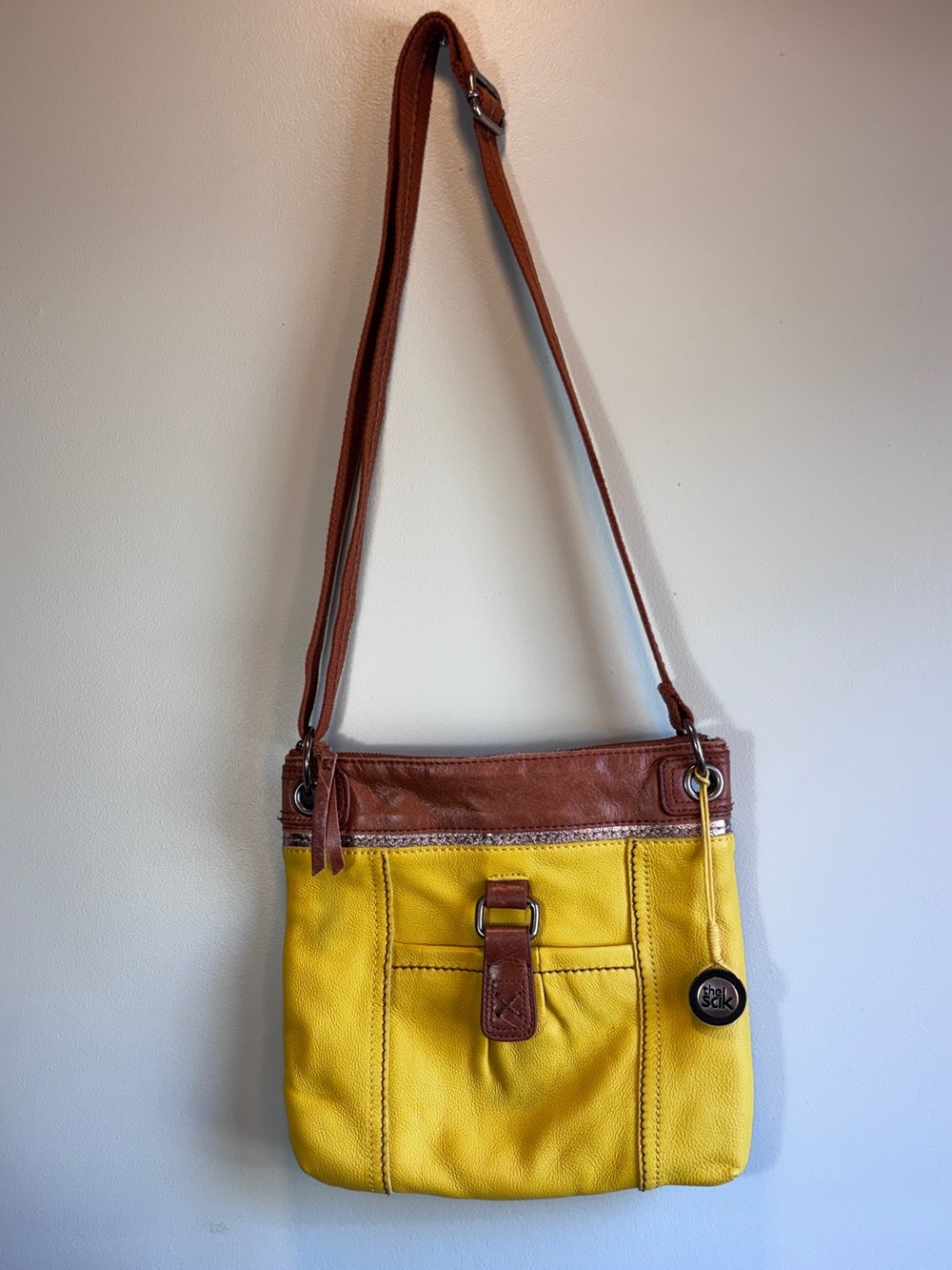 The Sak Kendra Yellow Crossbody Bag